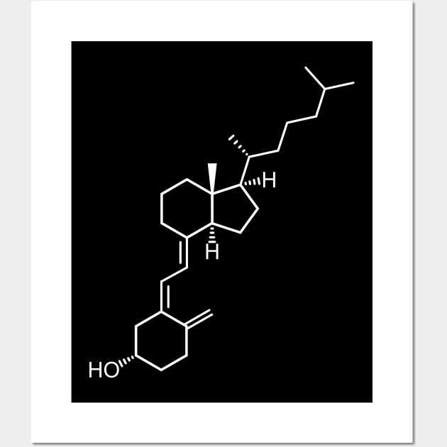 Vitamin D3 Cholecalciferol C27H44O Wall Art by Zeeph